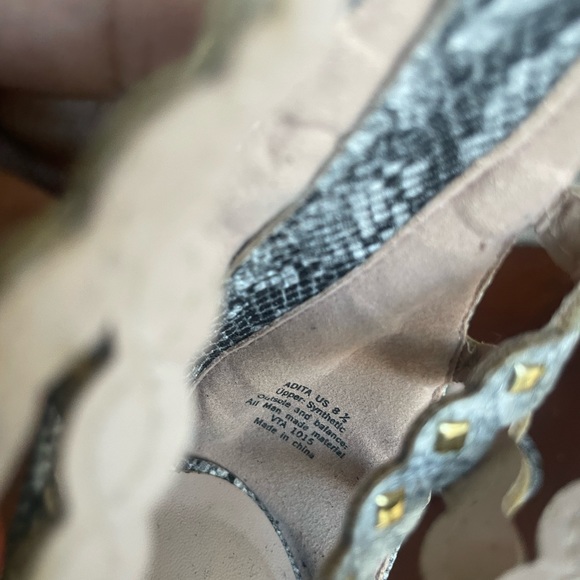 Snakeskin Gladiator Heels - Picture 7 of 7